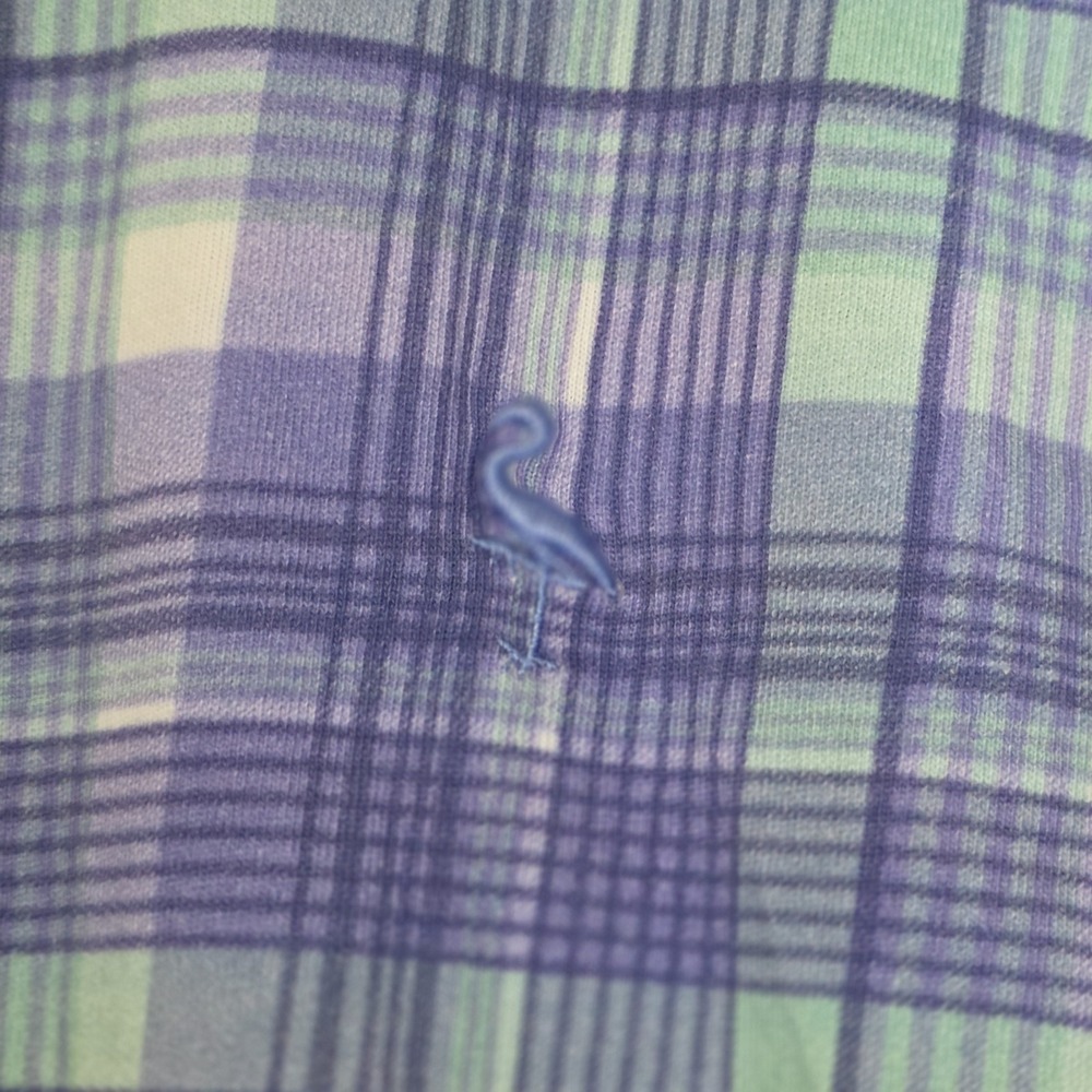 Tailorbyrd Shirt Mens XL Blue Green Plaid Button Down Short Sleeve Cotton Casual - Picture 3 of 6